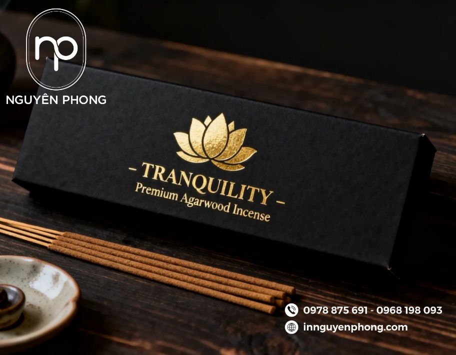 Mẫu in hộp đựng nhang trầm cao cấp 